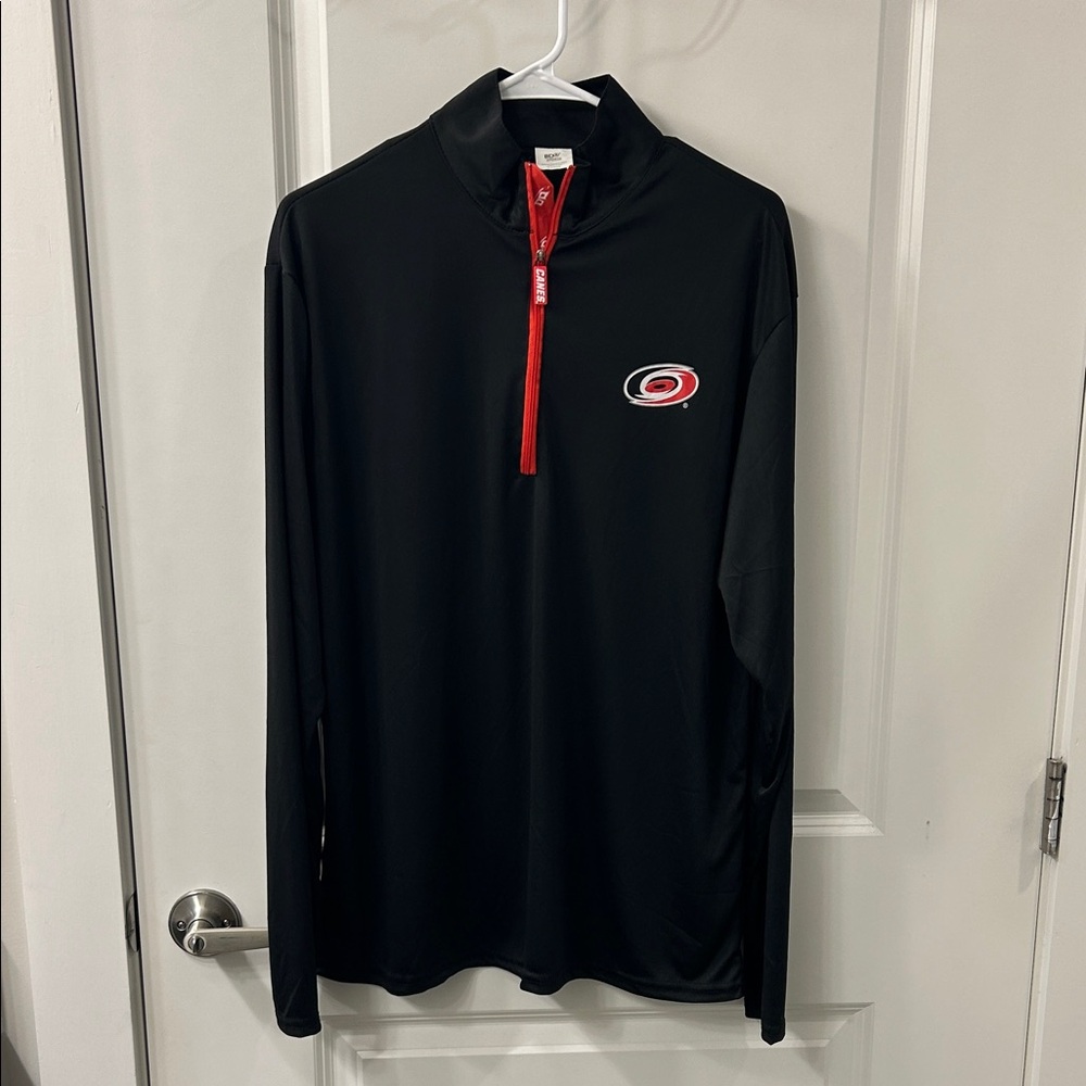 Carolina Hurricanes Black Quarter-Zip Pullover (Large)